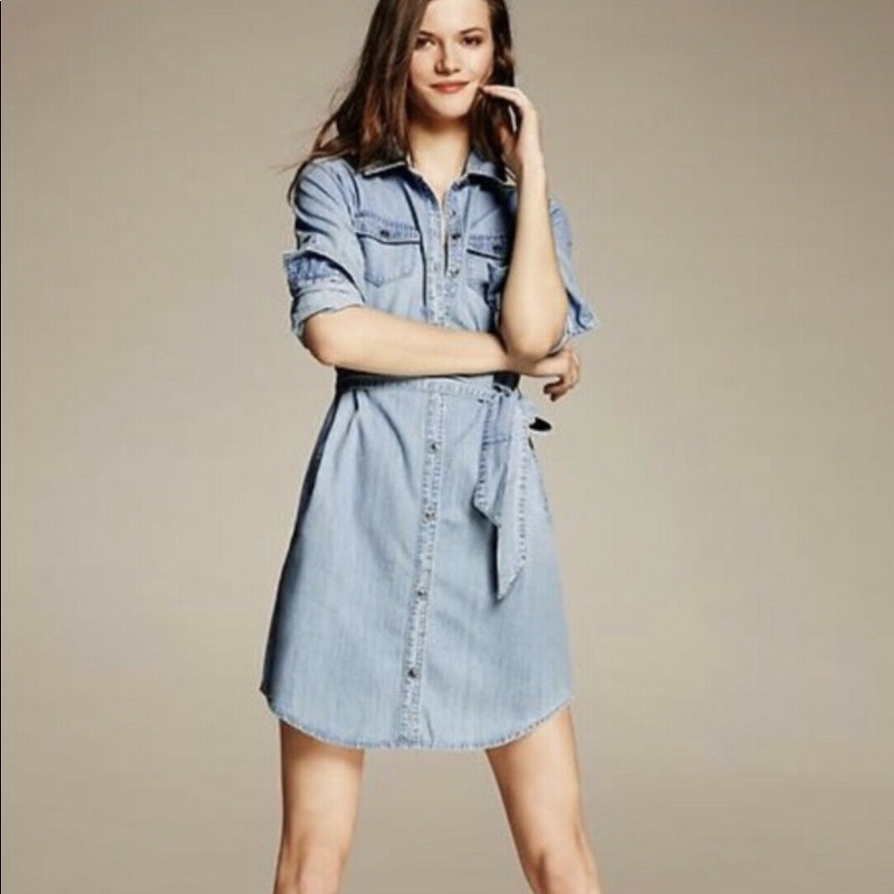 Banana Republic denim shirt dress
